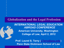 My First Presentation - Washington College of Law