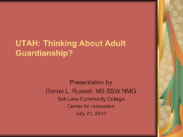 UTAH: Thinking About Adult Guardianship?