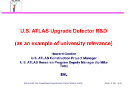 U.S. ATLAS Computing - University of Hawaii