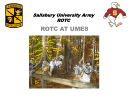 Salisbury University Army ROTC at UMES