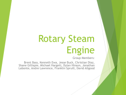 Rotary Steam Engine - Old Dominion University