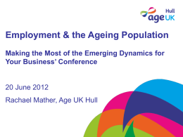 AGE UK Hull - Campaign for Learning