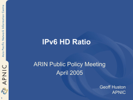 IPv6 HD Ratio - Labs