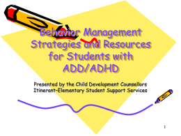 Behavior Management Strategies and Resources for Students