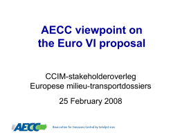 AECC VIEWPOINT ON HD EURO VI