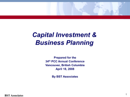 PCC Capital Investment & Business Planning
