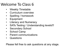 Welcome To Class 6
