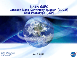 NASA GSFC Landsat Data Continuity Mission (LDCM) Grid