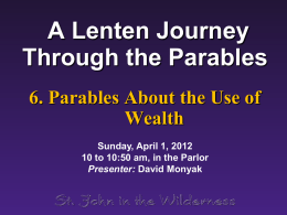 A Journey Through the Parables