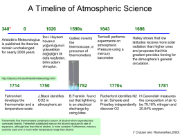 A Timeline of Atmospheric Science