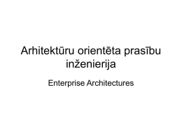 Arhitektūru veidi - Riga Technical University