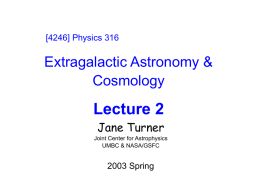 PowerPoint Presentation - Extragalactic Astronomy