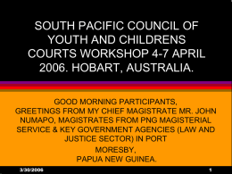 Royal Papua New Guinea Constabulary Juvenile Justice