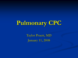 Pulmonary CPC - Scott & White Memorial Hospital