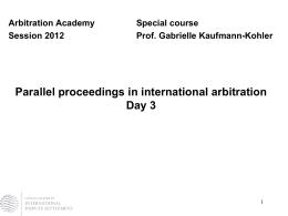 PPT 3 - Arbitration Academy Paris 2012