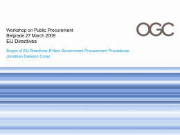 Public Sector Procurement