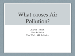 AIR Pollution - Alliance Marc & Eva Stern Math and Science