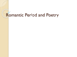 Characteristics of British Romantic Poetry