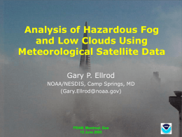 Detection of Hazardous Fog at Night Using Data From