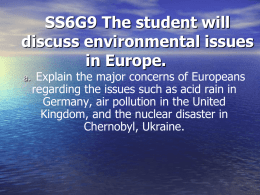 Europe’s Environmental Problems