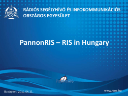 PannonRIS – RIS in Hungary