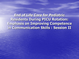 Assessment and Management of Pain in Pediatric Palliative Care