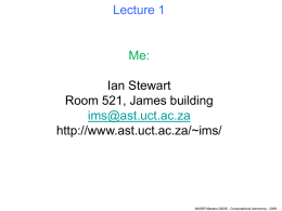 Lecture 1