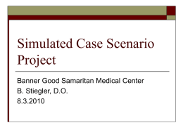 Simulated Case Scenario Project