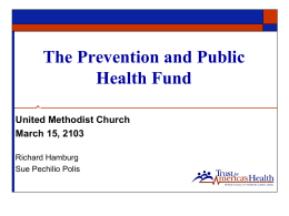 Prevention and Public Health Fund