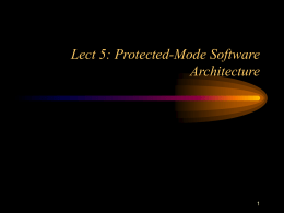 Protected-Mode Software Architecture
