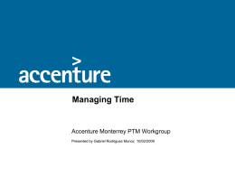Accenture MTY PTM Workgroup