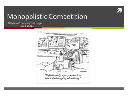 Monopolistic Competition - New Paltz Middle School