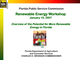 Ag to Energy - Welcome to the PSC Web Site