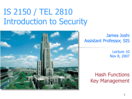 Lecture 1 - University of Pittsburgh