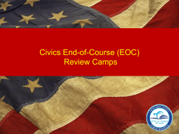 Civics End-of-Course (EOC) Review Camps