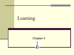 Learning - Stephen F. Austin State University