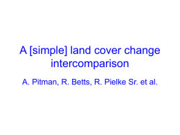 A Land Cover Change intercomparison