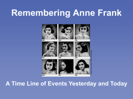 Remembering Anne Frank - Tennessee Holocaust Commission