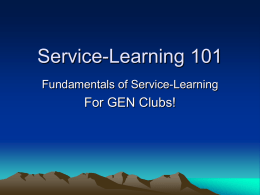Service-Learning 101 - University of Georgia