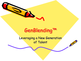 GenBlending - PNW Chapter SGMP