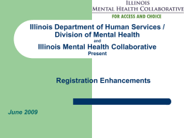 Provider Relations - Illinois Mental Health Collaborative