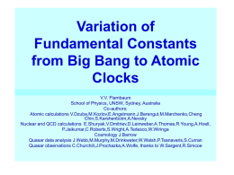 Atomic Physics and Search for Variation of Fundamental