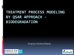 Treatment Process Modeling by QSAR Approach