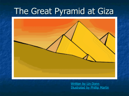 Great Pyramid at Giza (7 wonders of the ancient world