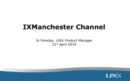 LINX presentation