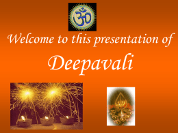 DEEPAVALI - Hindu Swayamsevak Sangh USA