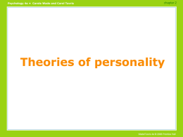 Theories of personality - Wye River Upper School