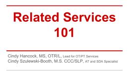 Related Services 101
