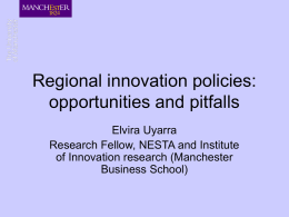 regional innovation policies: challenges and
