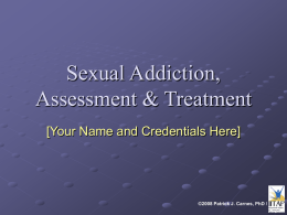 Sexual Addiction & Assessment